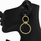 Knot Accent Metal Earring - view 4