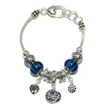 98650, ZIRCON-DECEMBER BIRTHSTONE CHARM BRACELET