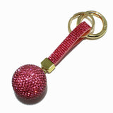 98681, BALL BLING CRYSTAL EMBELLISHED KEYCHAIN