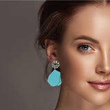 Western Turquoise Stone Dangle Earring