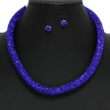 98741, BLING GLITTER RHINESTONE NECKLACE