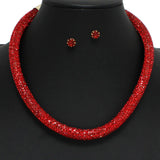 98741, BLING GLITTER RHINESTONE NECKLACE