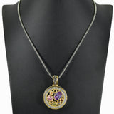 98785, DESIGNER INSPIRED CUBIC ZIRCONIA PENDANT NECKLACE
