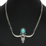 Western Steer Head Necklace - view 2
