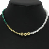 98811, FRESHWATER PEARL WITH BALL BEADED NECKLACE