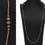 60" Navajo Beaded Long Necklace