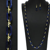Geometric Celluloid Acetate Long Necklace