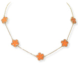98888, FLOWER DELICATE STATION NECKLACE