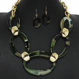 98943, GEOMETRIC CELLULOID ACETATE NECKLACE
