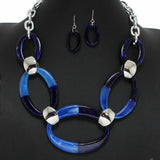 98943, GEOMETRIC CELLULOID ACETATE NECKLACE