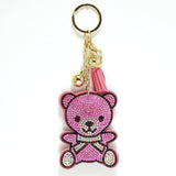 98962, TEDDY BEAR CRYSTAL EMBELLISHED KEYCHAIN