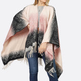 98983, LACE TEXTURE OMBRE CAPE