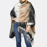98983, LACE TEXTURE OMBRE CAPE