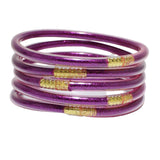 99079, GLITTER JELLY TUBE MULTI LAYERED BRACELET SET