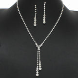 99086, CRYSTAL RHINESTONE NECKLACE SET