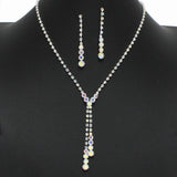 99086, CRYSTAL RHINESTONE NECKLACE SET