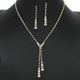 99086, CRYSTAL RHINESTONE NECKLACE SET