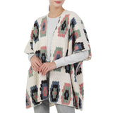 99144, FLORAL CROCHET WINTER PONCHO