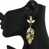 99202, MARQUISE ACCENT CRYSTAL RHINESTONE EVENING EARRING