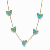 99277, BUTTERFLY DELICATE STATION NECKLACE