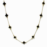 Dainty Clover Station Necklace - view 4
