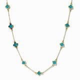 Dainty Clover Station Necklace - view 8
