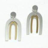 Double Arch Metal Dangle Earring