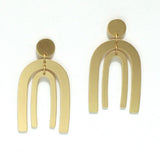 Double Arch Metal Dangle Earring - view 2