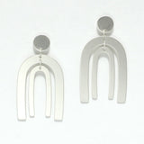 Double Arch Metal Dangle Earring - view 3