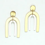 Double Arch Metal Dangle Earring - view 5
