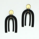 Double Arch Metal Dangle Earring - view 6