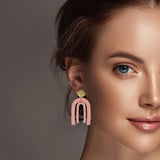 Double Arch Metal Dangle Earring - view 9