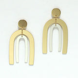 Double Arch Metal Dangle Earring - view 4