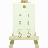 99285, STERLING SILVER POST DAINTY HEART STUD EARRING SET