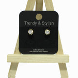 99306, 5MM CUBIC ZIRCONIA STUD EARRING