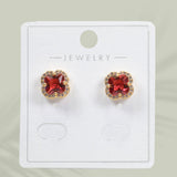 Clover Rhinestone Stud Earring - view 2