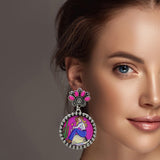 Western Cosmic Cowgirl Dangle Earring