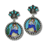 Western Cosmic Cowgirl Dangle Earring - view 3