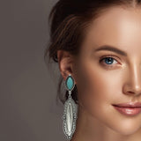 Western Turquoise Stone Dangle Earring