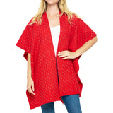 99414, BLING RHINESTONE ACCENT FRONT OPEN SHAWL