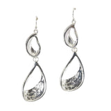 Hammered Metal Dangle Earring - view 2