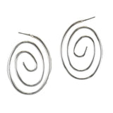 Swirl Metal Earring - view 2