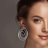 Swirl Metal Earring
