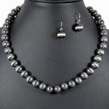 99551, 10MM NAVAJO BEADED NECKLACE