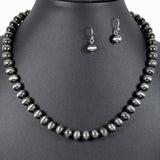 99551, 8MM NAVAJO BEADED NECKLACE