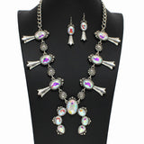 Western Squash Blossom Rhinestone Necklace - view 2
