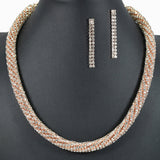 99666, PAVE CRYSTAL RHINESTONE NECKLACE