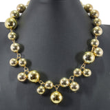 99684, METAL BALL CLUSTER NECKLACE