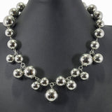 99684, METAL BALL CLUSTER NECKLACE