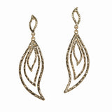 Textured Metal Dangle Earring - view 2